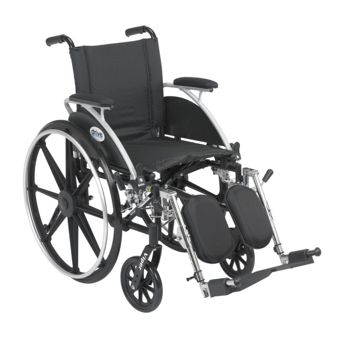 Viper Wheelchair with Flip Back Removable Adjustable Desk Arms and
