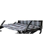 Fly-Lite Transport Chair Seat Upholstery: Silver Plaid Drive Medical STDS2A1829