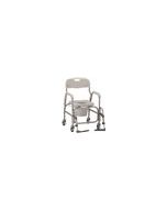 SHOWER CHAIR AND COMMODE WITH PADDED SEAT & SWINGAWAY FOOTREST 
