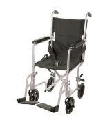 Lightweight Silver Transport Wheelchair by Drive Medical 