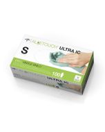 Box of 100 Aloetouch Ultra IC Synthetic Exam Gloves - CA Only Green Small