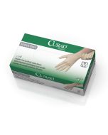 Box of CURAD Stretch Vinyl Exam Gloves | Cream | Medium