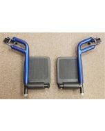 Blue Footrests Expedition Transport Chair Drive Medical EXPLTSF-BL