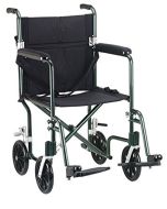 Flyweight Lightweight Green Transport Wheelchair 