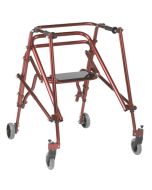 Castle Red Large Nimbo Posterior Walker With Seat Drive Medical KA4200S-2GCR