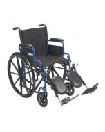 Blue Streak Wheelchair 20 Inch Seat Flip Back Desk Arms