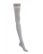 Pair of Medline EMS Thigh Length Anti Embolism Stockings White Small MDS160820H