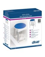 Bath Stool with Padded Rotating Seat | Drive Medica