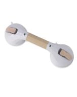 Drive Suction Cup Grab Bar, 12", White and Beige