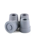 Box of 4 Gray 1/2 Inch Rubber Quad Replacement Cane Tips T50012G