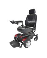 Titan Transportable Front Wheel Power Wheelchair | Full Back Captain's Seat | 16" x 18"