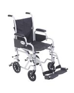 Poly Fly Light Weight Transport Chair Wheelchair Swing away Foot 