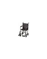 TRANSPORT CHAIR- 19 INCH LIGHTWEIGHT WITH SWINGAWAY FOOTRESTS BLACK by Nova