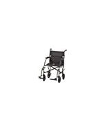 TRANSPORT CHAIR 19 INCH WITH DESK ARMS LIGHTWEIGHT BLACK by Nova