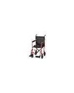 TRANSPORT CHAIR-19 INCH WITH SWINGAWAY FOOTRESTS RED by Nova