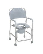Portable Shower Chair Commode Wheels Casters Drive Medical 11114kd-1