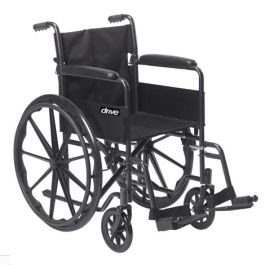Silver Sport 18 Inch Wheelchair Swing Away Footrest Drive Medical ssp1