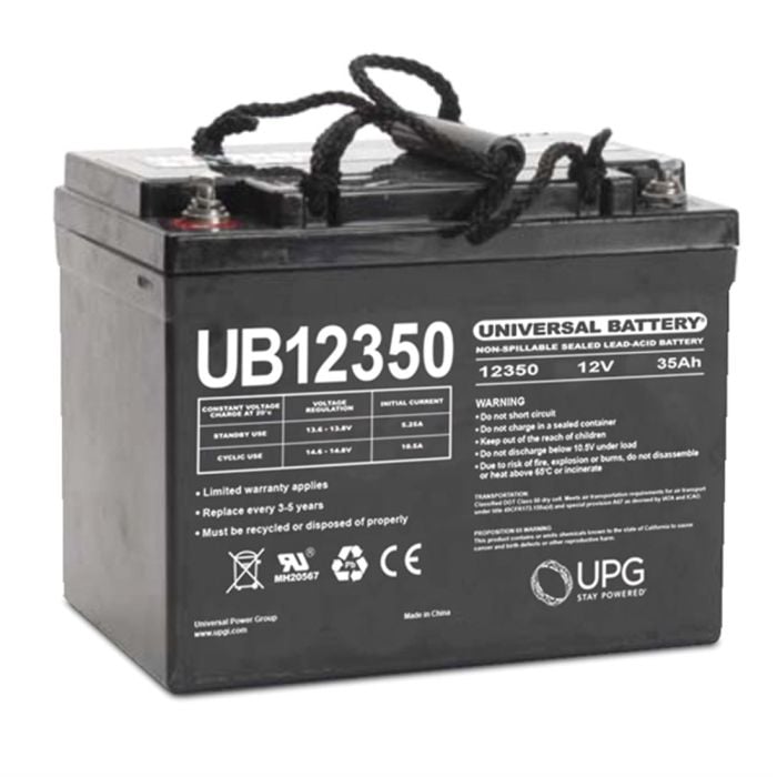 Mobility Scooter Battery Universal 35Ah, 12V, and a I2 UB12350