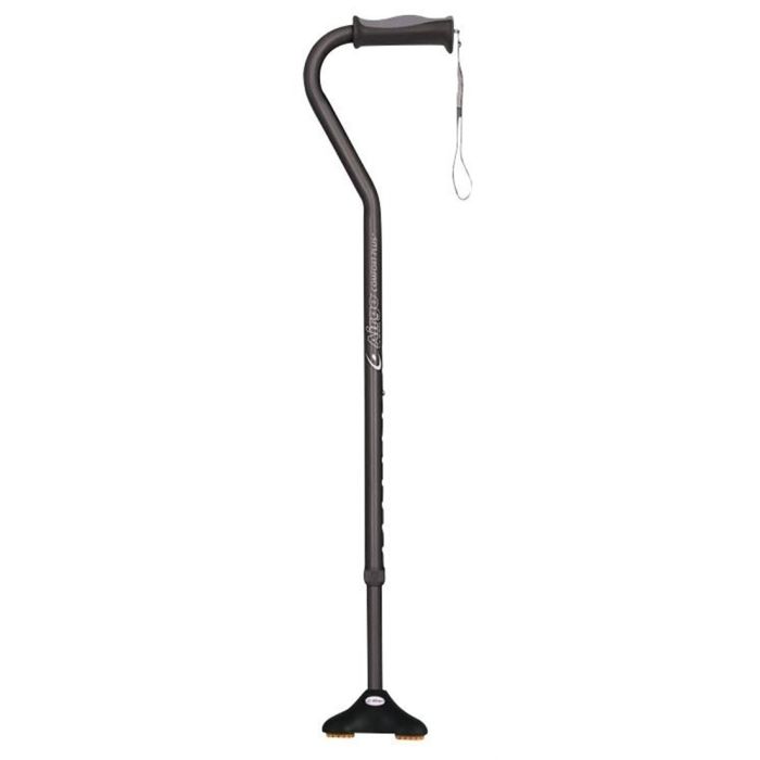 Airgo Comfort Plus Cane With Mini Quad Ultra Stable Tip ,Black