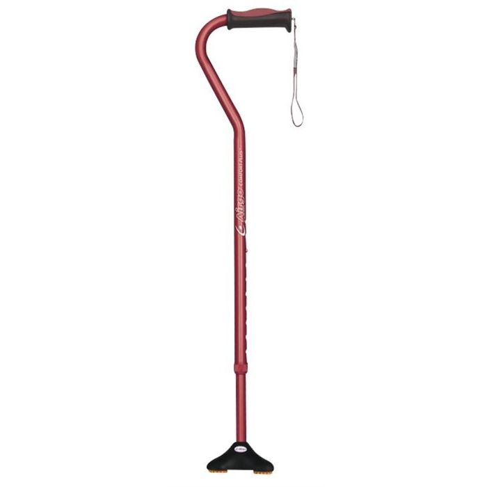 Airgo ComfortPlus Cane with MiniQuad Ultrastable Tip, Burgundy