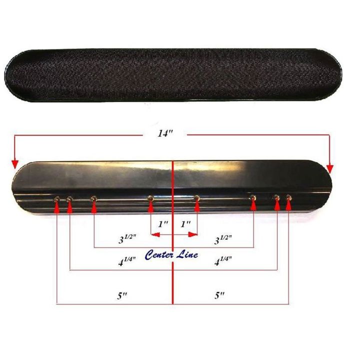 Replacement Armrest Pad for Transport Wheelchair ATC17BK STDSFLNB