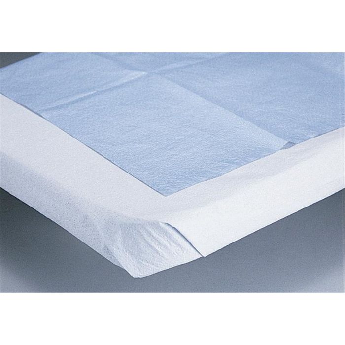 Case of Medline Disposable Tissue/Poly Flat Stretcher Sheets Blue NON2