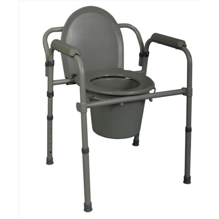 Case of Medline Steel Bedside Commode MDS89664