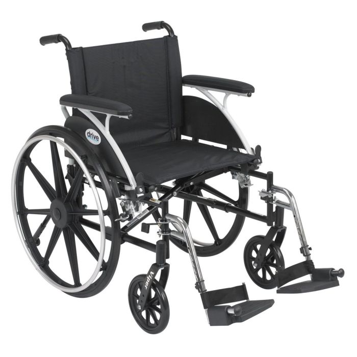 Universal Black Steel Viper Wheelchair Flip Back Removable Full Arms S