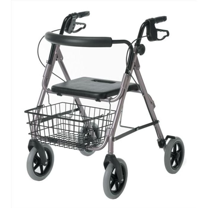 Medline Guardian Deluxe Rollators with 8" Wheels Red G07887R
