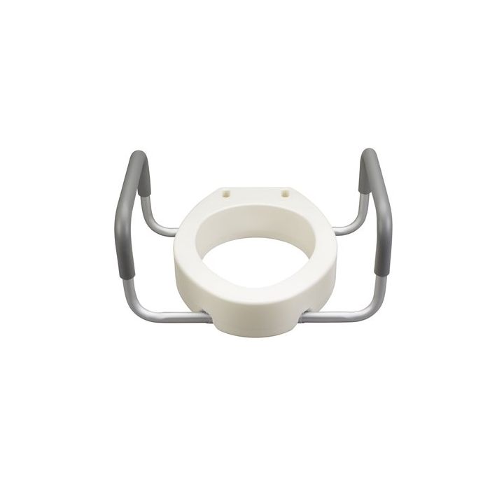 Elongated Toilet Seat Riser Removable Arms Drive Medical 12403