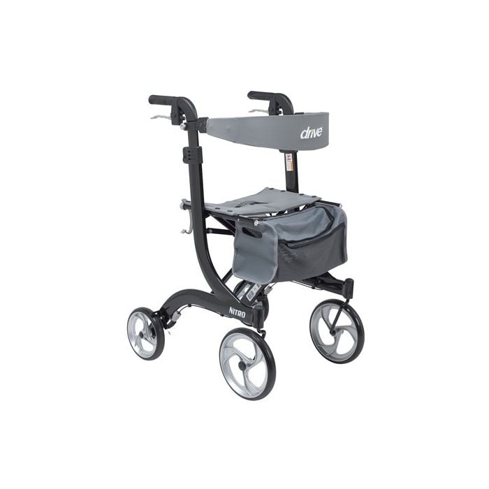 Tall Height Black Nitro Walker Users Over 6 Feet Drive Medical RTL1026