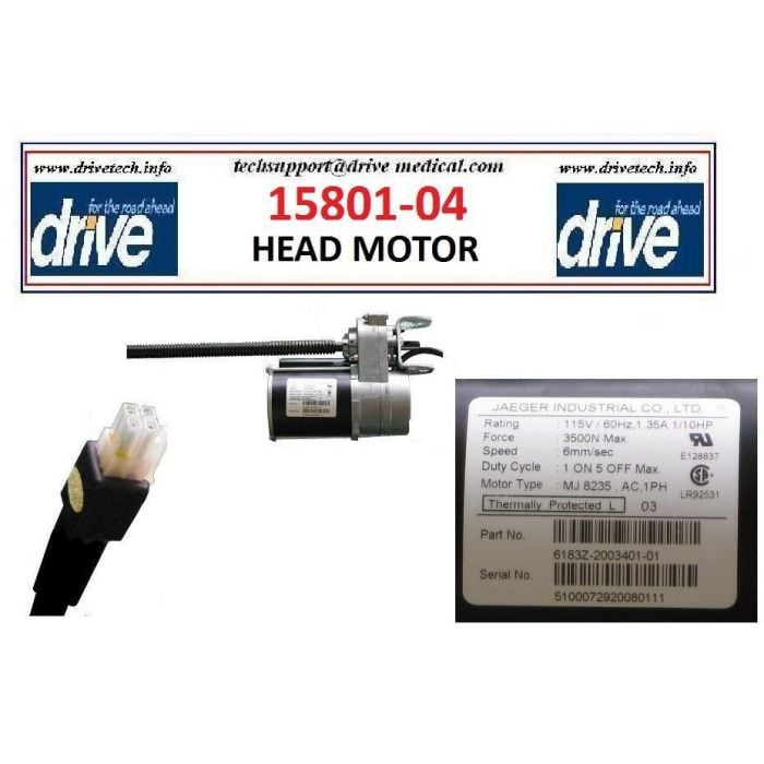 Full Electric LTC Bed Head Motor Replacement Drive Medical 1580104