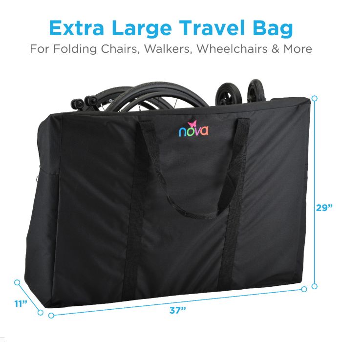 Extra Large Travel Bag Rollator Walker Transport Chairs Nova 4000BK
