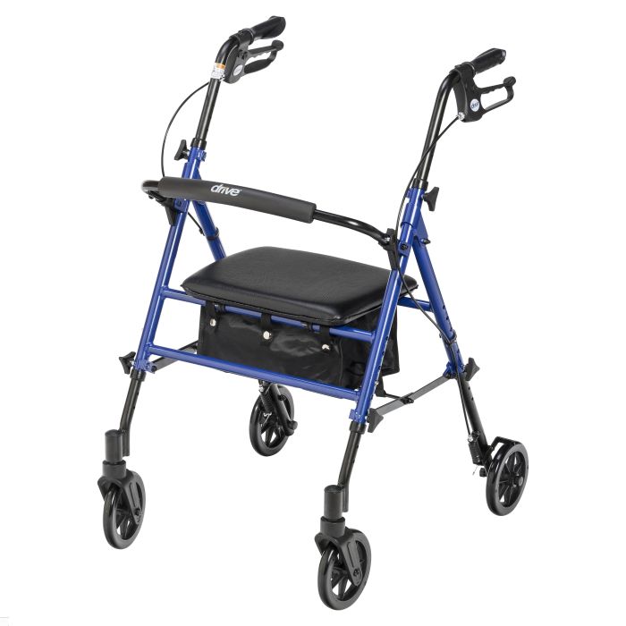 Drive Blue Adjustable Height Rollator Walker 6