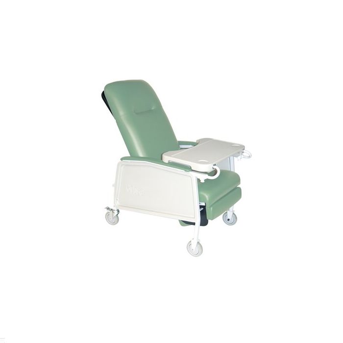 Three Position Green Geri Chair Recliner Drive Medical d574-j Three Position Green Geri Chair Recliner Drive Medical d574-j