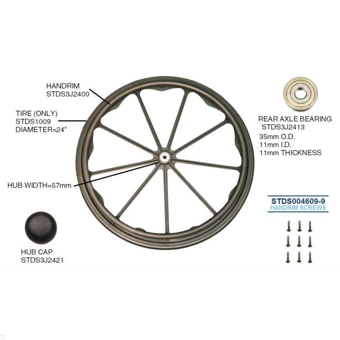ロンウッド　スライドオンディスIII 95/600 Amazon.com: Wheelchair rear wheel replacement 24x1