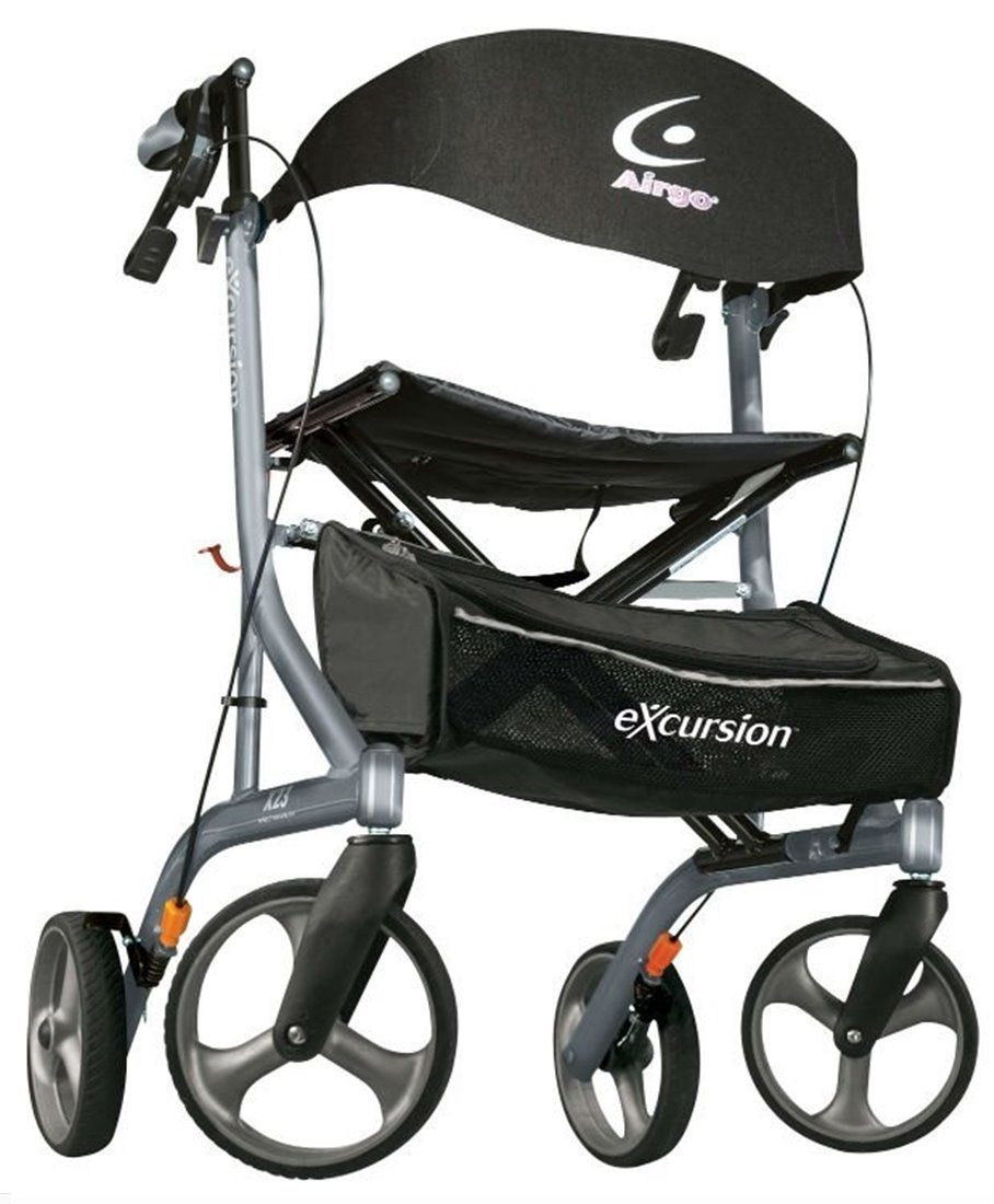 Airgo eXcursion X23 (Silver) Lightweight Side-Fold Rollator