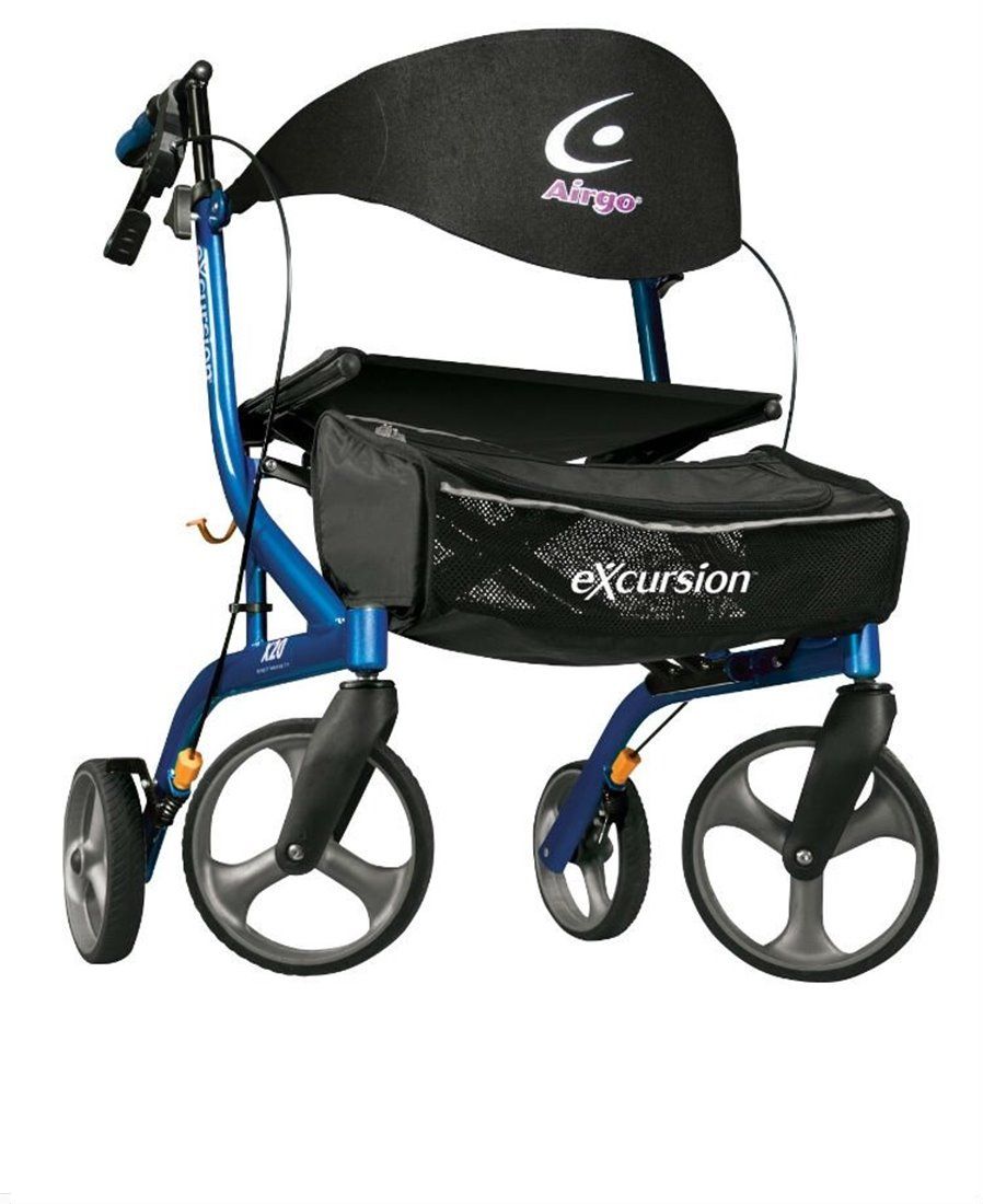 Airgo eXcursion X20 (Blue) Lightweight Side-fold Rollator by Hugo 700-