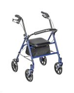 Four Wheel Walker Rollator Fold Up Back Red Drive Medical