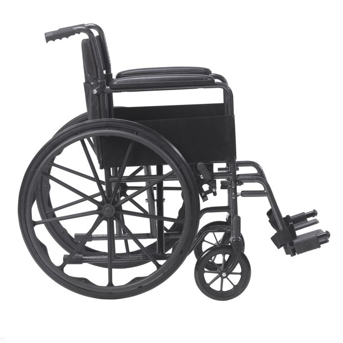 Silver Sport 18 Inch Wheelchair Swing Away Footrest Drive Medical ssp1