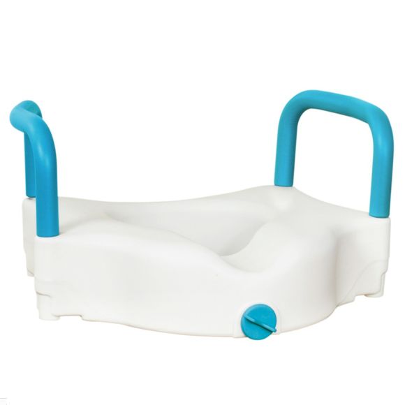 AquaSense 3-in-1 Contoured Raised Toilet Seat (2 inches) by Drive Medical, 770-617