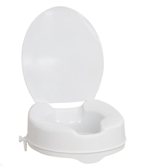 AquaSense Raised Toilet Seat with Lid by Drive Medical, 770-626