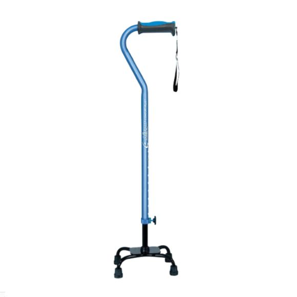 Airgo Comfort-Plus Adjustable Quad Canes, Small Base, Charcoal