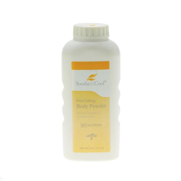 Case of Medline Soothe & Cool Cornstarch Body Powder MSC095390H