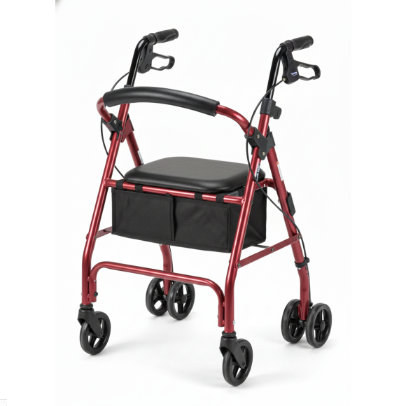 CRUISER CLASSIC ROLLING WALKER- RED by Nova