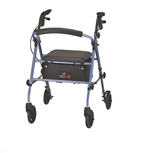 JOURNEY ROLLING WALKER STEEL FRAME - BLUE by Nova