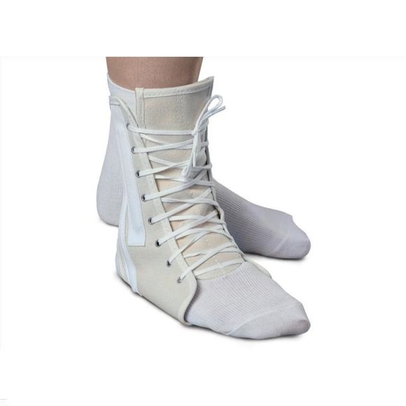 Medline Lace Up Ankle Supports White Large ORT26300L