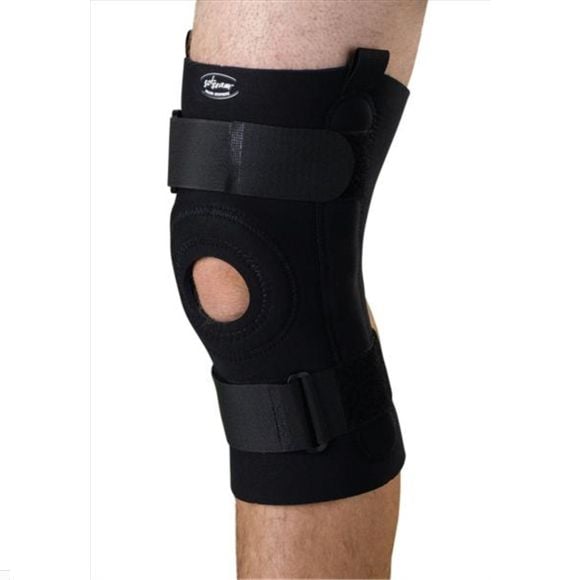 Medline U Shaped Hinged Knee Supports Black X Large ORT23220XL
