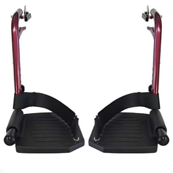 Nova Foot Rests For Transport Chair Models 327r, 329r, 330r CH-31924, Red