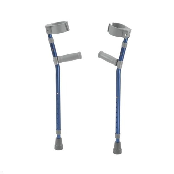 Pediatric Forearm Crutches, Medium, Knight Blue, Pair